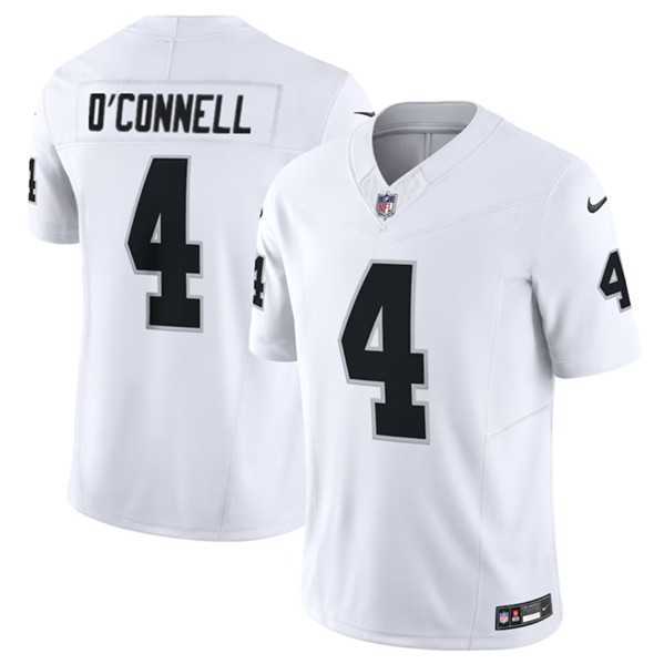 Men & Women & Youth Las Vegas Raiders #4 Aidan O'Connell White 2023 F.U.S.E Vapor Untouchable Stitched Football Jersey,We sell and wholesale Men & Women & Youth Las Vegas Raiders #4 Aidan O'Connell White 2023 F.U.S.E Vapor Untouchable Stitched Football Jersey on line form chian!